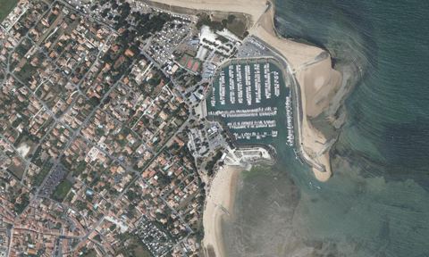Vue aérienne — Port de plaisance de St Denis d'Oléron