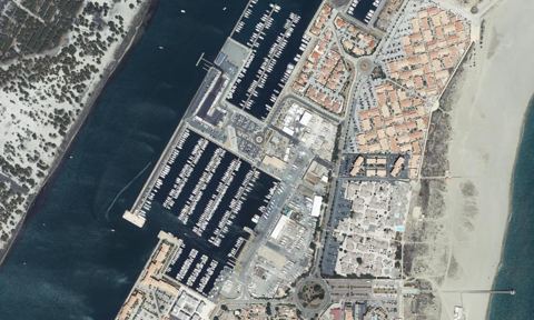 Vue aérienne — Port Adhoc Leucate