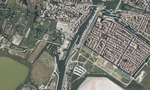 Vue aérienne — Port Aigues Mortes