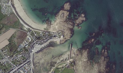 Vue aérienne — Port Barfleur