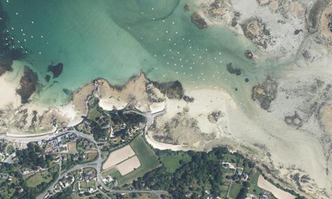 Vue aérienne — Port Blanc