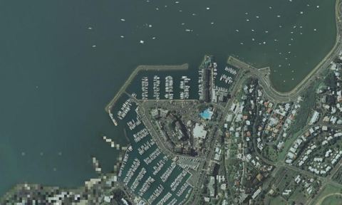 Vue aérienne — Port Brunelet (Cercle Nautique Calédonien)