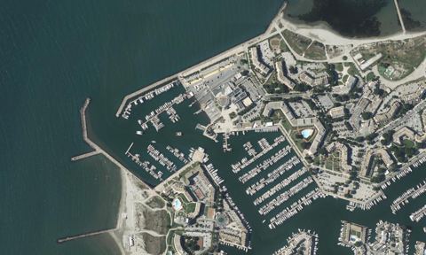 Vue aérienne — Port Camargue