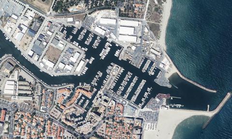 Vue aérienne — Port Canet-en-Roussillon