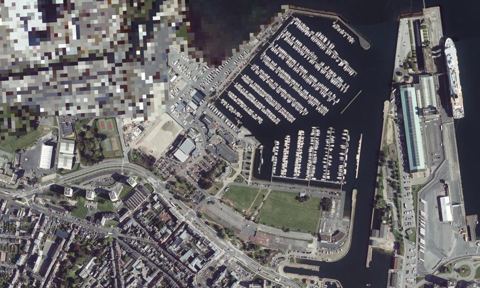 Vue aérienne — Port Chantereyne