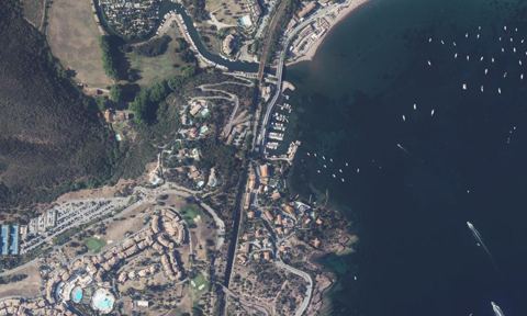 Vue aérienne — Port d'Agay