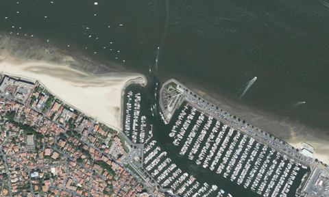 Vue aérienne — Port d'Arcachon