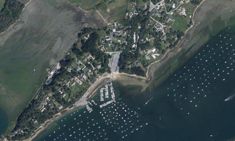 Vue aérienne — Port d'Arradon