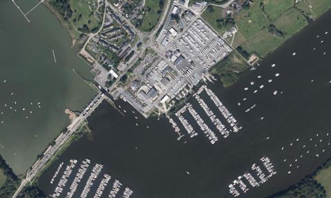 Vue aérienne — Port d'Arzal-Camoël
