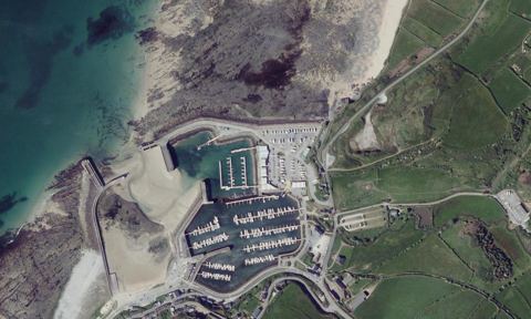 Vue aérienne — Port Diélette