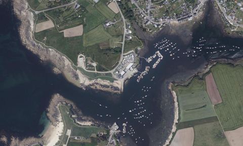 Vue aérienne — Port L'Aber Ildut