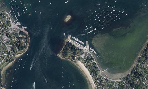 Vue aérienne — Port L'Ile aux Moines