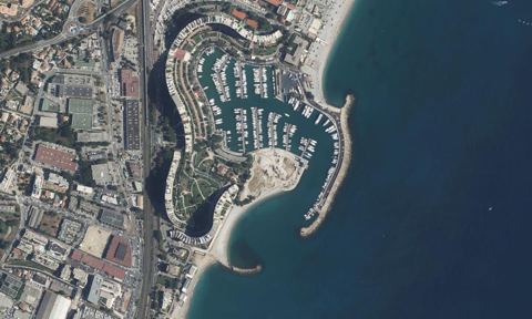 Vue aérienne — Port Marina Baie des Anges