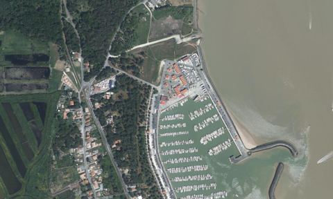 Vue aérienne — Port Médoc