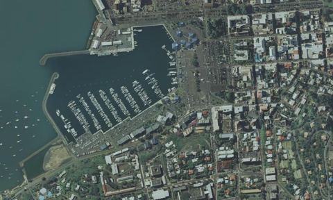 Vue aérienne — Port Moselle