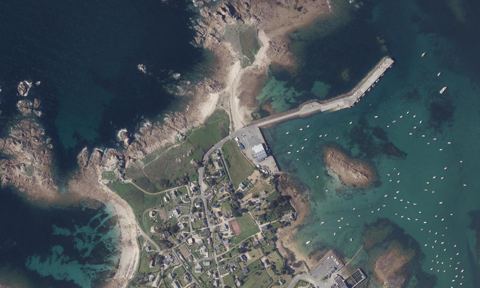 Vue aérienne — Port Primel - Le Diben