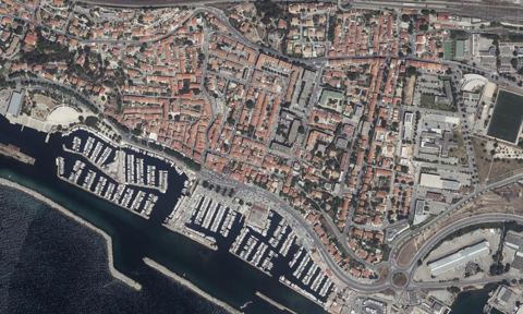 Vue aérienne — Port privé Servaux