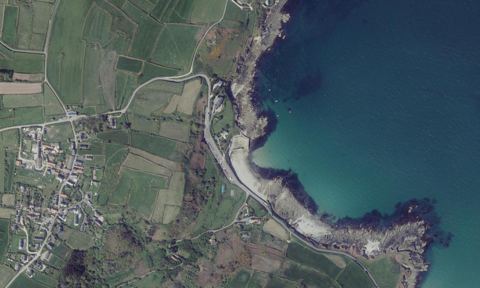 Vue aérienne — Port Racine