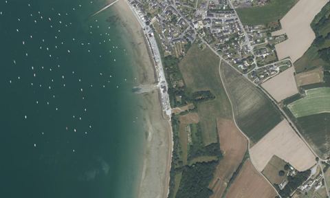 Vue aérienne — Port Saint Suliac
