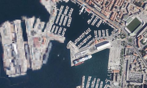 Vue aérienne — Port Toulon Vieille Darse
