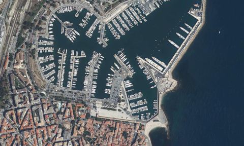 Vue aérienne — Port Vauban — Antibes Juan les Pins