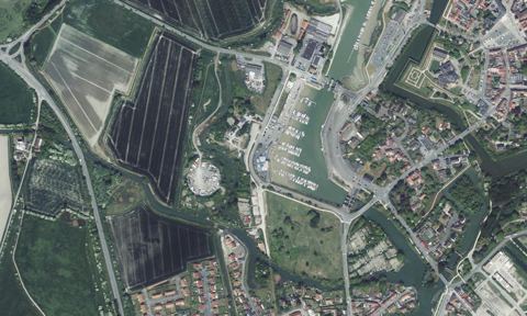 Vue aérienne — Port Vauban — Gravelines
