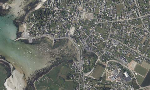 Vue aérienne — Port de Portsall