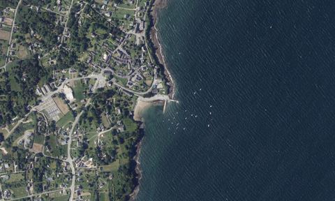 Vue aérienne — Port de Roscanvel