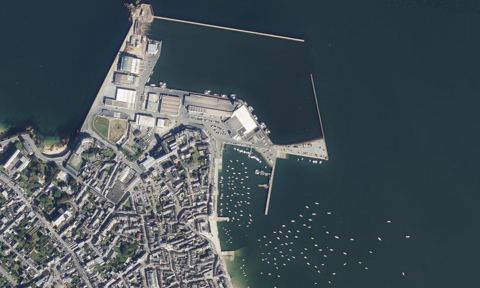Vue aérienne — Port du Rosmeur