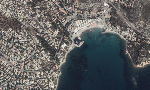 Vue aérienne — Port du Rouet