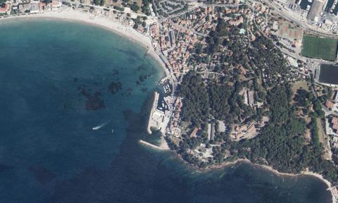 Vue aérienne — Port de Saint Elme