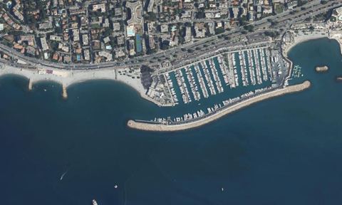Vue aérienne — Port de Saint Laurent du Var