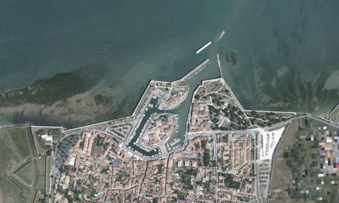 Vue aérienne — Port de Saint Martin