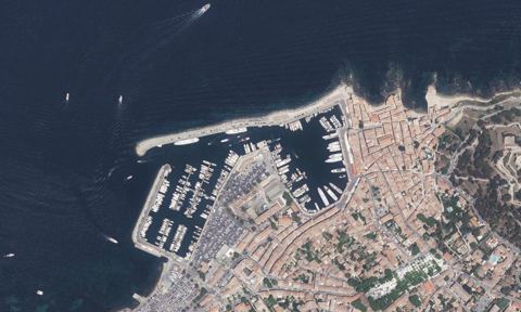 Vue aérienne — Port de Saint-Tropez
