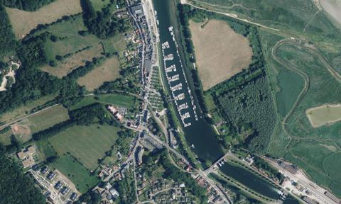 Vue aérienne — Port de Saint Valéry sur Somme