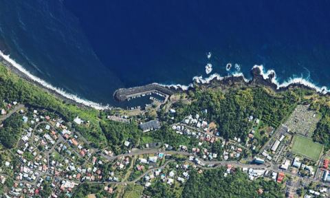 Vue aérienne — Port de Sainte-Rose