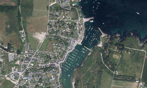 Vue aérienne — Port de Sauzon