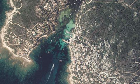 Vue aérienne — Port de Tizzano