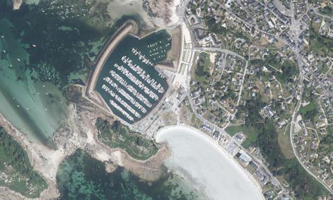 Vue aérienne — Port de Trébeurden