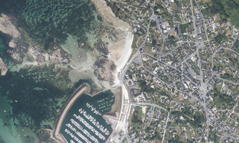 Vue aérienne — Port de Trozoul
