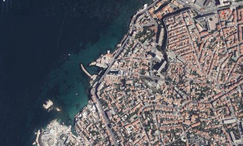 Vue aérienne — Port du Vallon des Auffes