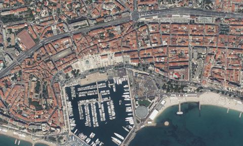 Vue aérienne — Vieux Port de Cannes