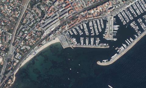 Vue aérienne — Vieux Port de Golfe Juan