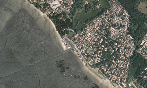 Vue aérienne — Port du Vieux Taussat