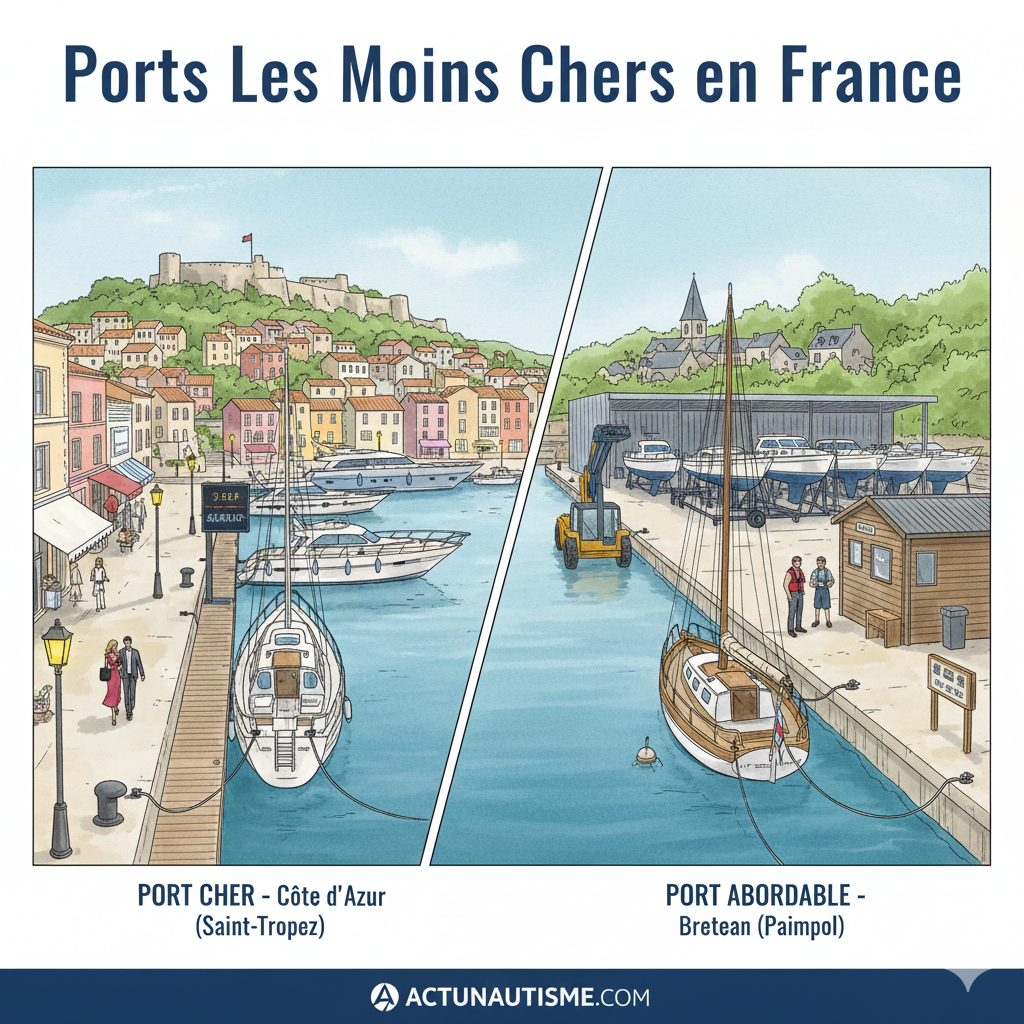 Guide des ports les moins chers en France